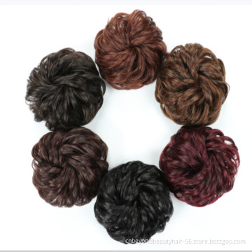 Messy Bun Scrunchy Hair Bun Hair Synthetic Women Chignon Elastic Hair Band Hairpieces For Women Updo Donut Chignon